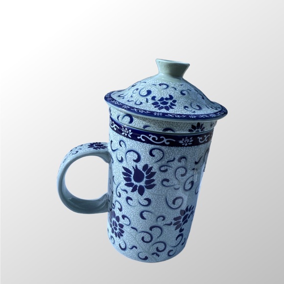 Cost Plus World Market Blue Ceramic Mug 3 pc set - Picture 2 of 4